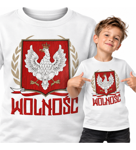 koszulka dziecięca Patriotyczna WOLNOŚĆ